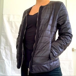 Black Mini Bomber Jacket